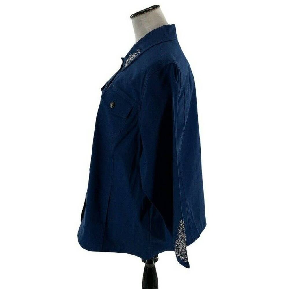 Quacker Factory Jacket Womens Size Xl Rhinestones… - image 5